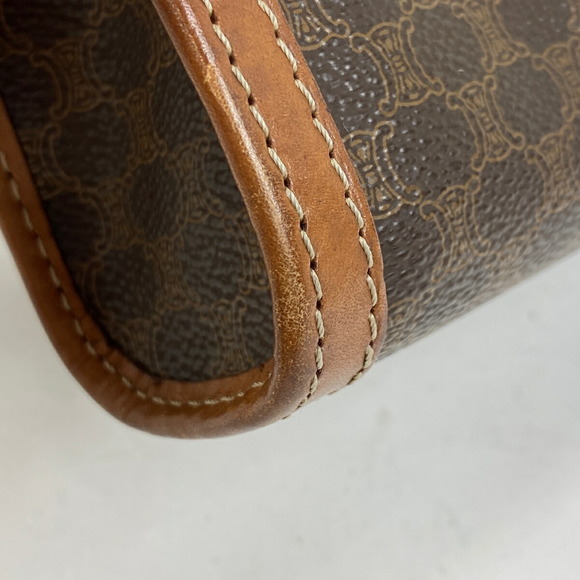 Celine Macadam Pattern All Over Canvas Clutch Bag Brown - Picture 2 of 7